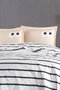 L'essentiel linge de maison Juego de Cubre Cama Doble Funny - Marrón